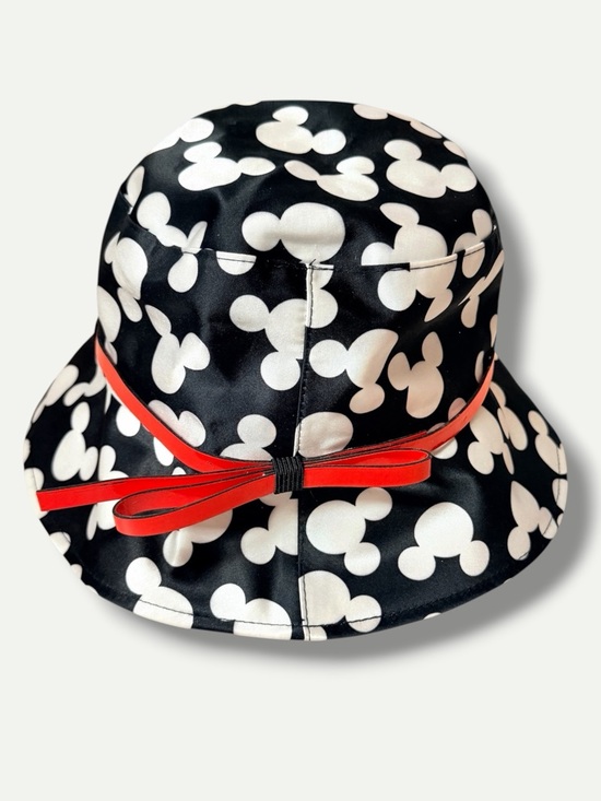 Disney Parks Accessories - Disney Parks Mickey Mouse Icon Rain Bucket Hat Red Bow Adult OSFM